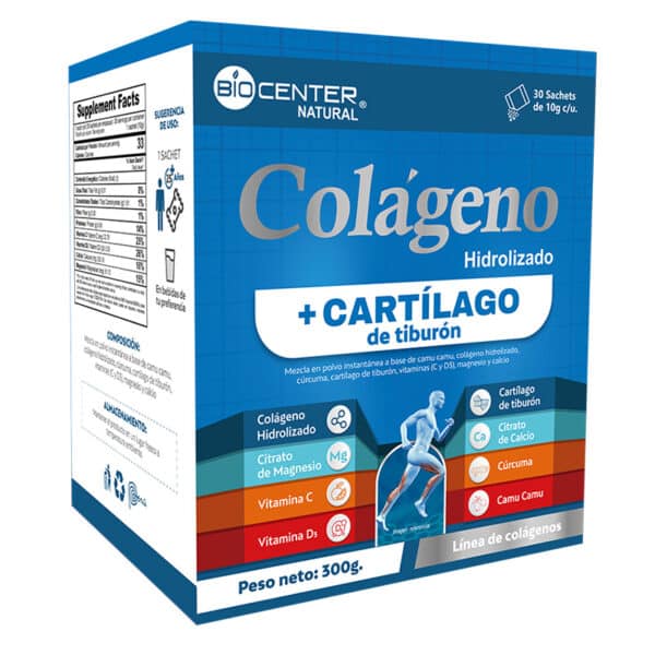 Colágeno + Cartílago de Tiburón x 10g
